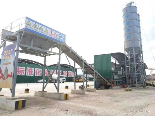 240KW ডাবল মোটর স্ট্যাবিলাইজেশন সয়েল মিক্সিং স্টেশন স্টেশনারী ব্যাচিং প্ল্যান্ট